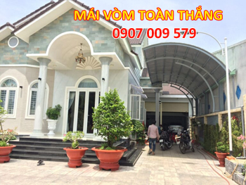 Mái tôn dạng vòm thiết kế hiện đại quận 4